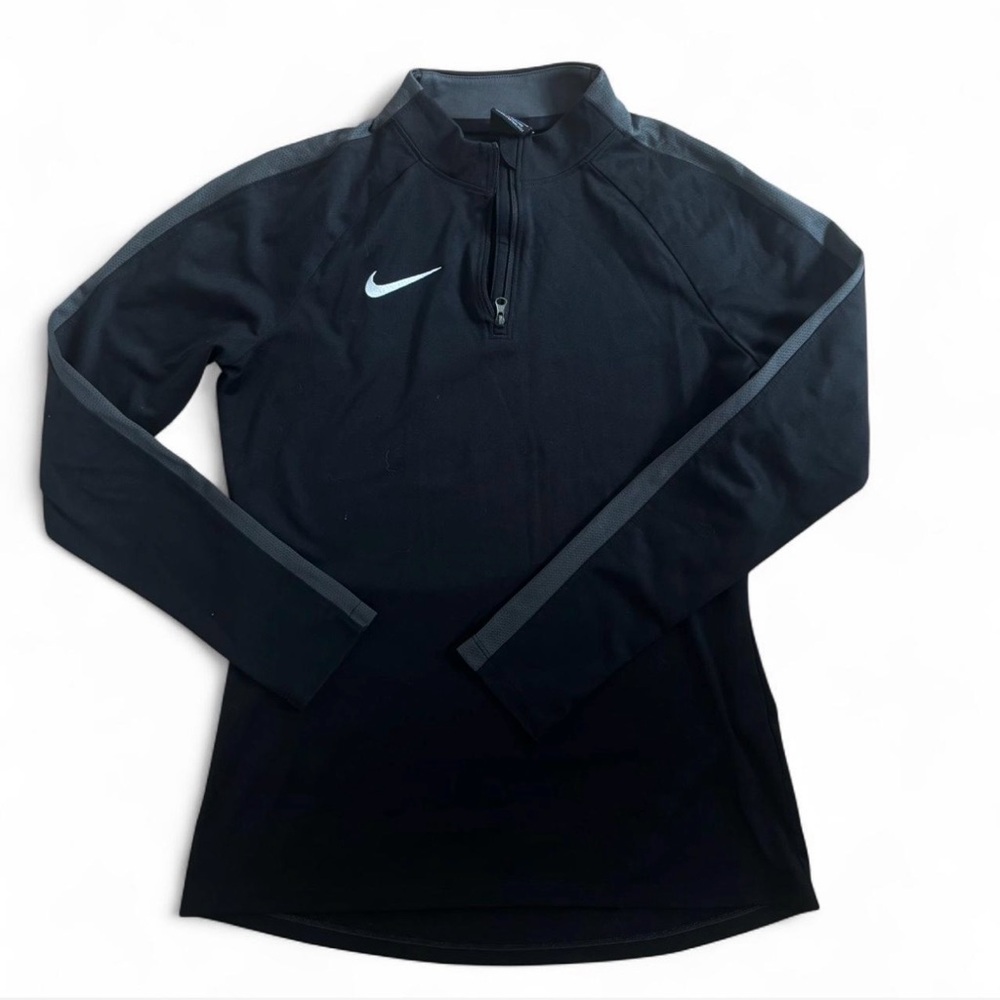 Nike Black Long Sleeve Zip Top
